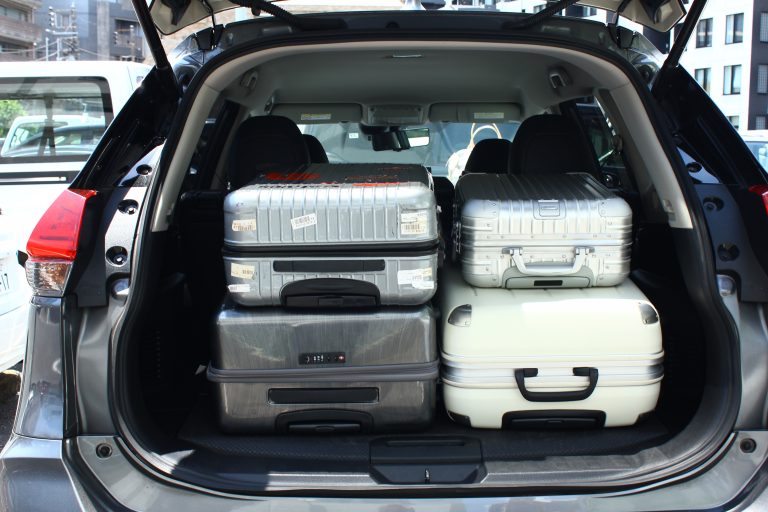 後車箱行李參考 Guide of Travel in Japan