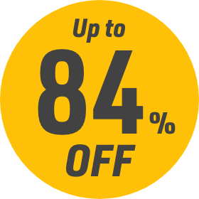 Up to 84% OFF