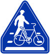 Crosswalks Bicycle Crossing Zone