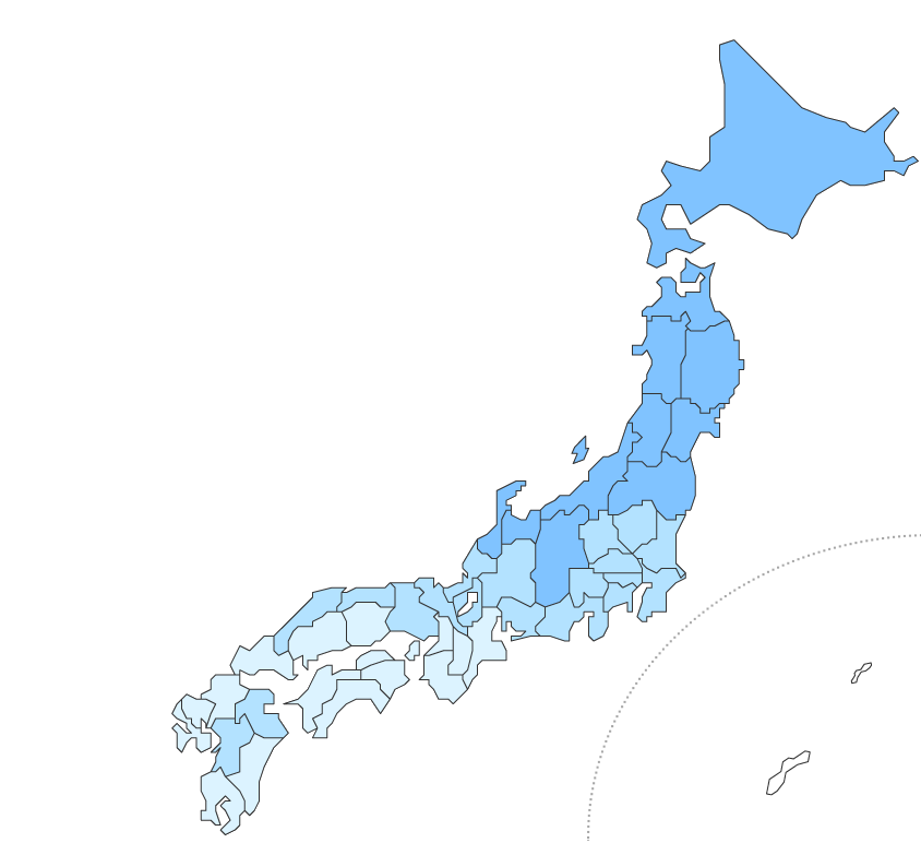 Japan Snowfall Map